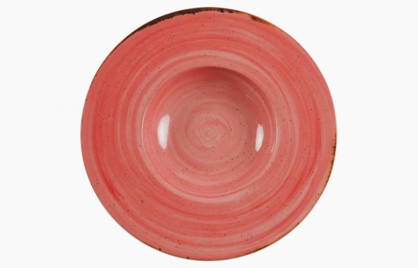 PRATO FUNDO Ø29CM RUSTICO VERMELHO